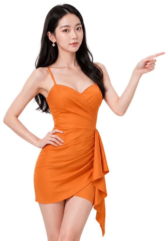 Elegant fashion pose in minimalist studio