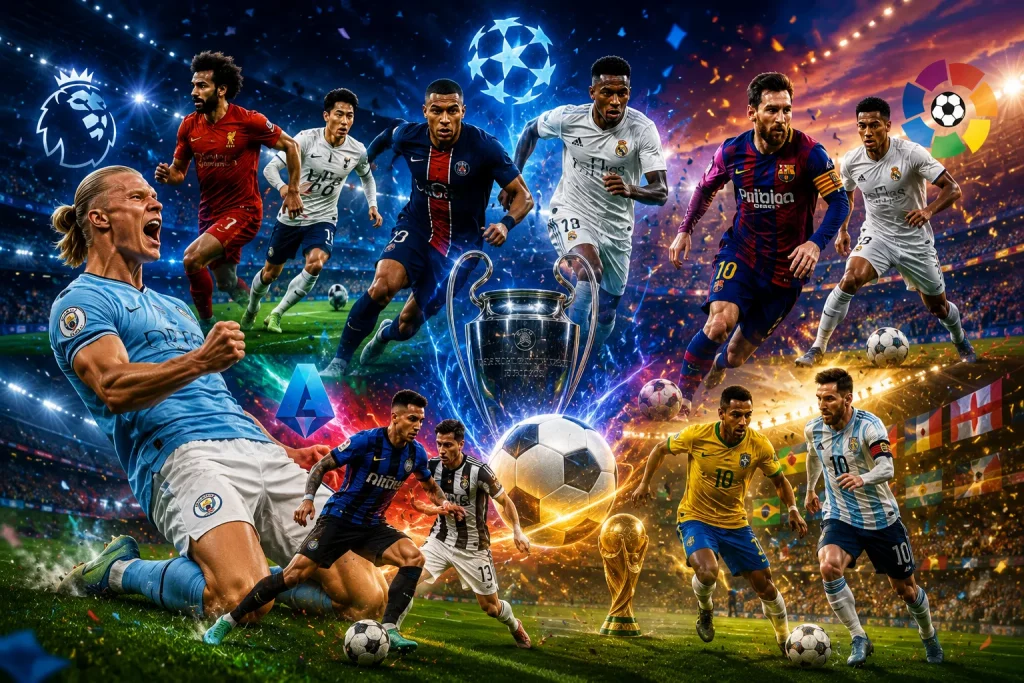 Epic football moments in one frame