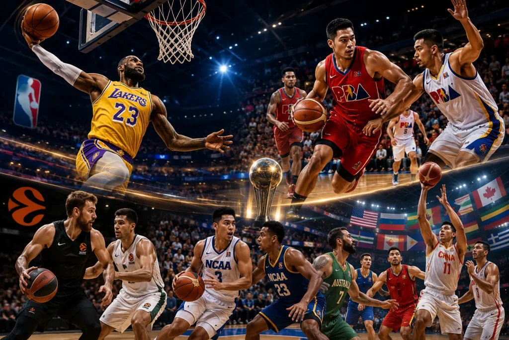 Global basketball showdown in action