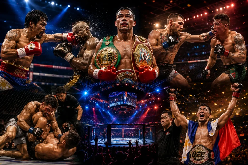 High-energy combat sports showdown
